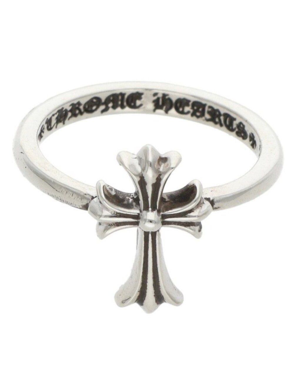 Chrome Hearts CH Cross Bubblegum Silver Ring